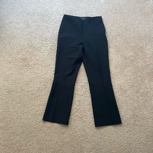 Zara black pants with elastic waistband and side zipper